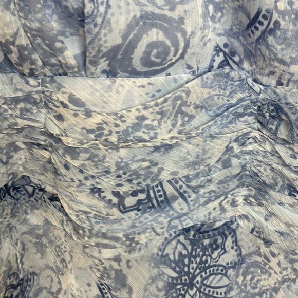 Vtg BOUTIQUE 18 Sleeveless Fully Lined Midi Blue  Y2K Fairycore Whimsigoth Dress - Picture 10 of 12